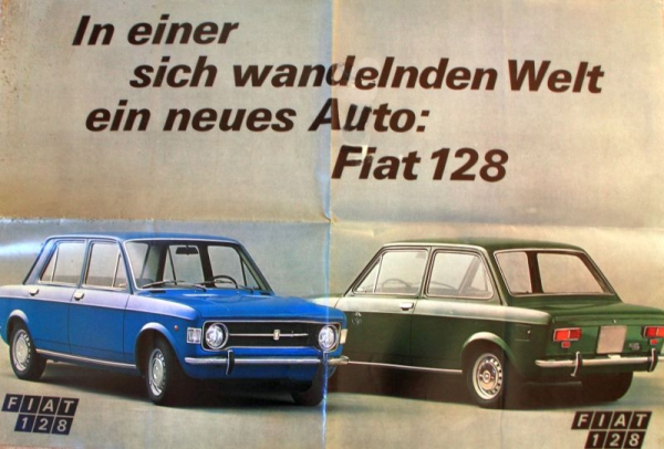 Fiat 128 Modelprogram 1969 Carbrochure (10374)